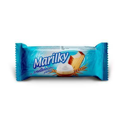 OBLÁTKY MARILKY SO SMOTANOVOU PRÍCHUŤOU 47g POLOMÁČANÉ