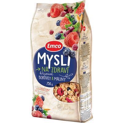 CEREÁLIE EMCO MYSLI ČUČORIEDKY A MALINY 750g MUSLI