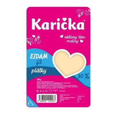 SYR KARIČKA EIDAM PLÁTKY FIT 30% 100g
