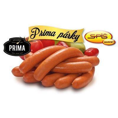 PÁRKY PRIMA cca 400g /VÁHA/ 80% PODIEL MÄSA SPIŠ MARKET