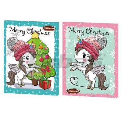 ADVENTNÝ KALENDÁR MAGIC CUTE UNICORN 50g 2 MOTÍVY CHOCOLAND
