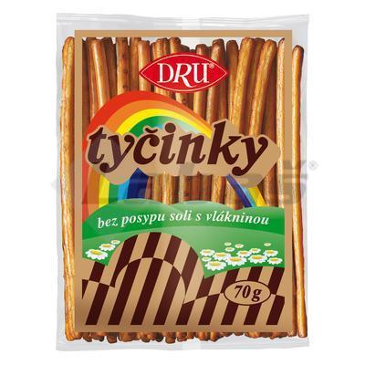TYČINKY BEZ POSYPU SOLI S VLÁKNINOU 70g DRU