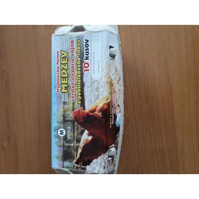 VAJCIA SLEPAČIE 10ks "M" /PODSTIELKOVÝ CHOV/ FARMA MEDZEV