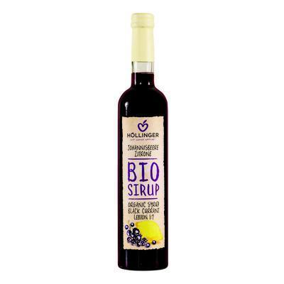 SIRUP BIO ČIERNA RÍBEZĽA-CITRÓN ORGANIC 0.5l SKLO HÖLLINGER