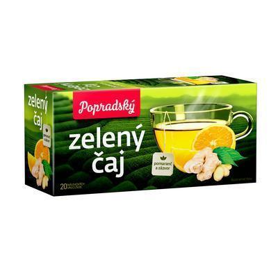 ČAJ ZELENÝ POMARANČ A ZÁZVOR 30g POPRAD