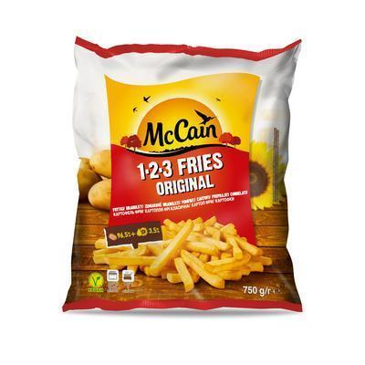 MRAZENÉ HRANOLKY 123 FRIES ORIGINAL DO RÚRY 750g McCAIN