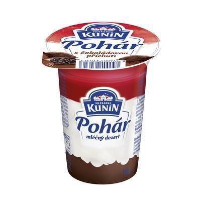 DEZERT MLIEČNY POHÁR 150g ČOKOLÁDA KUNÍN