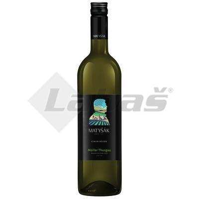 VÍNO MULLER THURGAU 0.75l AKOSTNÉ VGB BIELE SUCHÉ MATYŠÁK