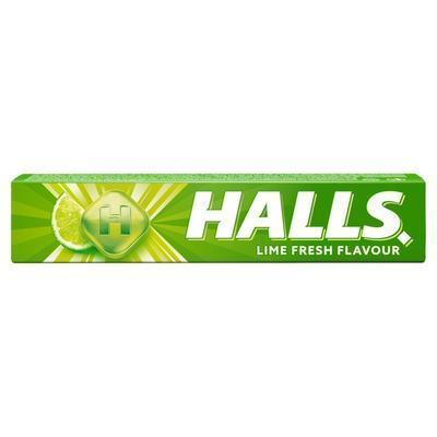 CUKRÍKY HALLS FRESH LIME 33,5g ROLKA