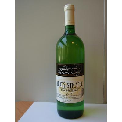 VÍNO ŽLTÝ STRAPEC 1l CHATEAU BIELE POLOSLADKÉ KRAKOVANY