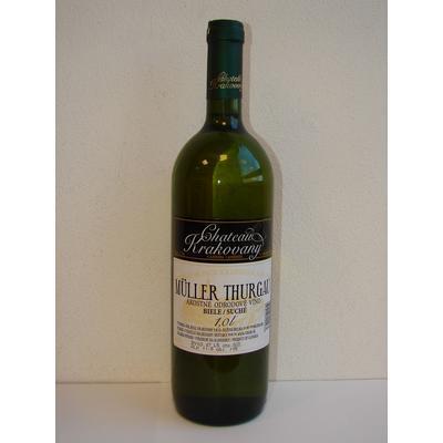 VÍNO MULLER THURGAU 1l BIELE SUCHÉ CHATEAU KRAKOVANY