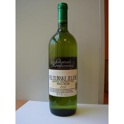 VÍNO VELTLÍNSKE ZELENÉ 1l CHATEAU BIELE SUCHÉ KRAKOVANY