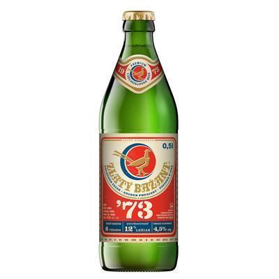 PIVO ZLATÝ BAŽANT 1973 0.5l VRATNÁ FĽAŠA