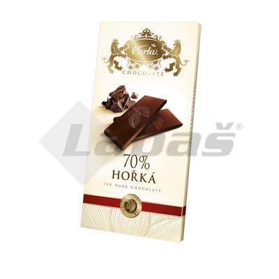 ČOKOLÁDA HORKÁ 70% 80g CARLA