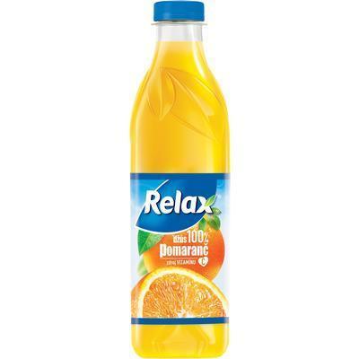 DŽÚS POMARANČ 100% 1l PET RELAX VRATNÝ OBAL