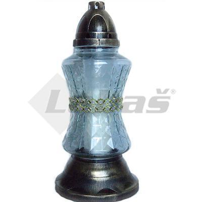 KAHANEC NÁHROBNÝ STUHA VYSOKÁ SO SVIEČKOU 150g SKLO