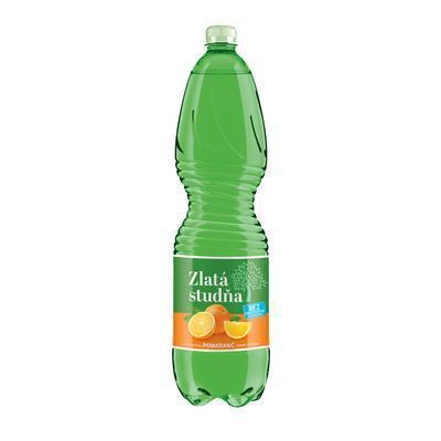 VODA PRAMENITÁ ZLATÁ STUDŇA POMARANČ 1.5l PET VRATNÝ OBAL