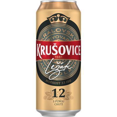 PIVO KRUŠOVICE KRÁLOVSKÁ 12% 0.5l PLECH VRATNÝ OBAL