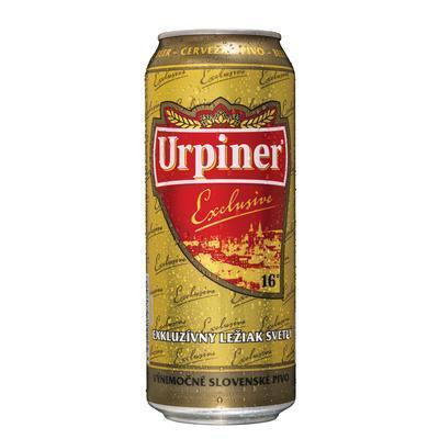 PIVO URPINER 16° EXCLUSIVE 0.5l PLECH VRATNÝ OBAL