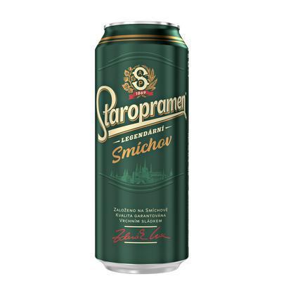 PIVO STAROPRAMEN 10% 0.5l PLECH VRATNÝ OBAL
