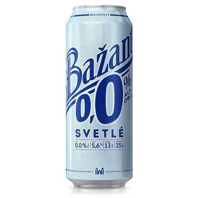 PIVO ZLATÝ BAŽANT 0,0% 0.5l PLECH VRATNÝ OBAL