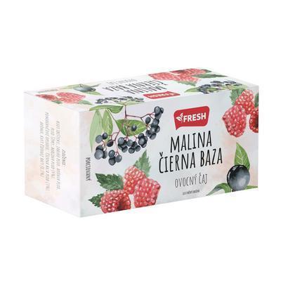 ČAJ OVOCNÝ MALINA, BAZA ČIERNA 40g FRESH