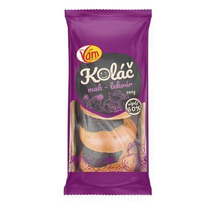 KOLÁČ MAK-LEKVÁR 300g /5x60g/ B VAMEX