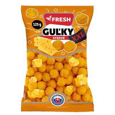 CHRUMKY KUKURIČNÉ SYROVÉ GUĽKY XXL 125g FRESH BEZLEP