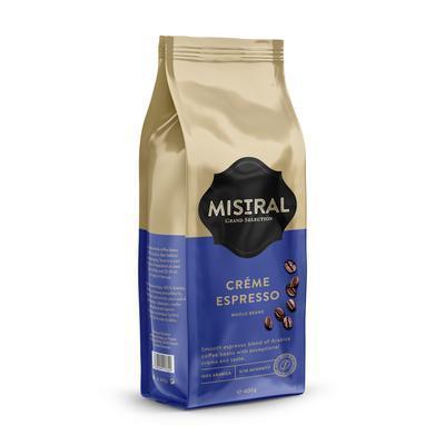 KÁVA ZRNKOVÁ CRÉME ESPRESSO 400g MISTRAL