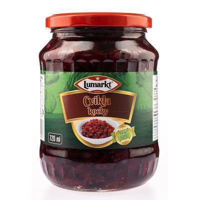 CVIKLA ČERVENÁ REPA KOCKY 720ml 650g / PP 400g LUMARKT