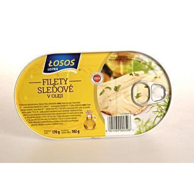 SLEĎ FILETY V OLEJI 170g / PP 102g EO LOSOŚ LUMARKT