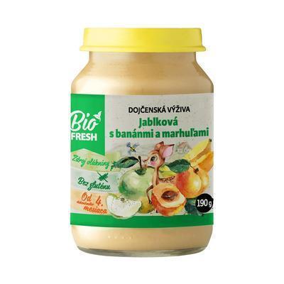 DETSKÁ VÝŽIVA BIO JABLKO BANÁN MARHUĽA 190g FRESH