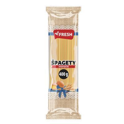 CESTOVINY ŠPAGETY DVOJVAJEČNÉ 400g FRESH