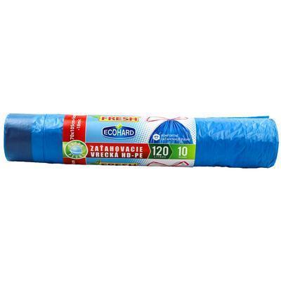 VRECIA NA ODPAD 120l 10ks HDPE 18mi 70x105+5cm ZAŤAHOVACIE FRESH ECOHARD