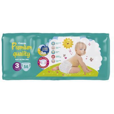 PLIENKY FRESH PREMIUM 3 MIDI 4-9kg 56ks