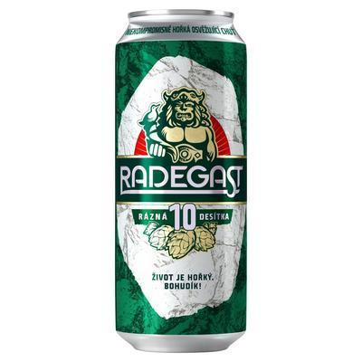PIVO RADEGAST RÁZNÁ 10 0,5l PLECH VRATNÝ OBAL