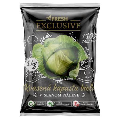 KAPUSTA KVASENÁ BIELA 1kg+10% ZDARMA / PP 770g BEZ KONZERVANTOV SÁČOK FRESH EXCLUSIVE