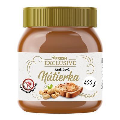 NÁTIERKA ARAŠIDOVÁ 400g FRESH EXCLUSIVE BEZ PALM. OLEJA
