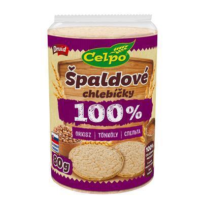 CHLEBÍK CELOZRNNÝ 100% ŠPALDOVÝ 80g CELPO