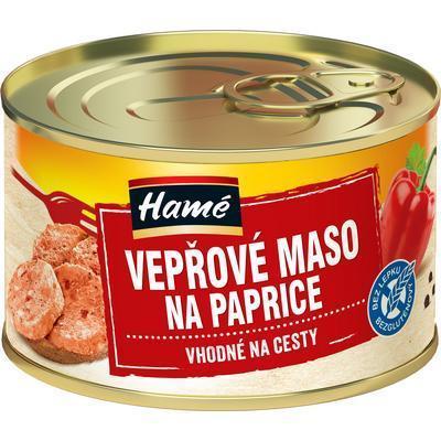 HOTOVÉ JEDLO BRAVČOVÉ MÄSO NA PAPRIKE 150g HAMÉ