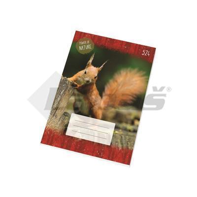 ZOŠIT 524 A5 LINAJKOVÝ LINKA 8mm 20 LIST