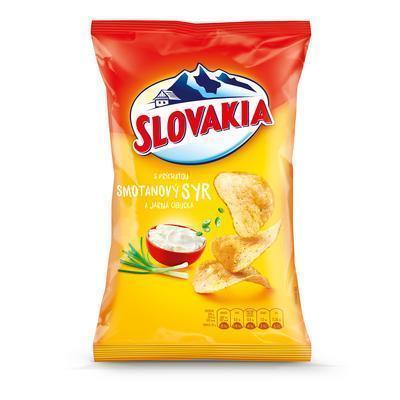 LUPIENKY SLOVAKIA CHIPS SMOTANOVÝ SYR A JARNÁ CIBUĽKA 130g