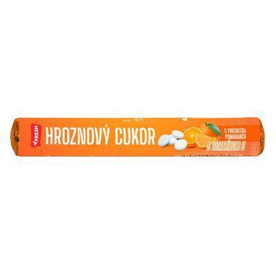 CUKRÍKY HROZNOVÝ CUKOR FRESH 32g POMARANČOVÁ PRÍCHUŤ S VITAMÍNOM C