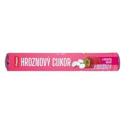 CUKRÍKY HROZNOVÝ CUKOR FRESH 32g MALINOVÁ PRÍCHUŤ S VITAMÍNOM C