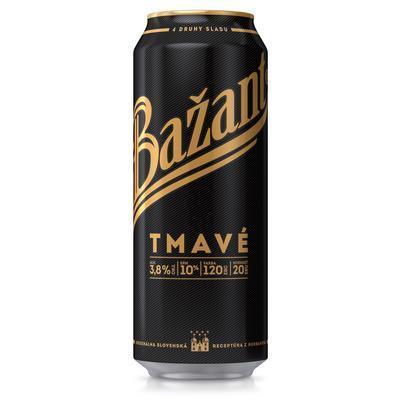 PIVO ZLATÝ BAŽANT TMAVÝ 0.5l PLECH VRATNÝ OBAL