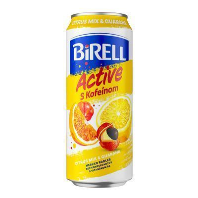 PIVO BIRELL ACTIVE NEALKO CITRUS MIX & GUARANA S KOFEÍNOM 0.5l PLECH VRATNÝ OBAL