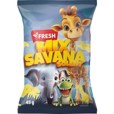 SNACK ZEMIAKOVÝ SAVANA MIX SOLENÝ 45g FRESH
