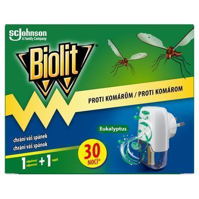 BIOLIT PROTI KOMÁROM EUKALYPTUS ELEKTRICKÝ ODPAROVAČ NÁPLŇ-TEKUTÁ 30 NOCÍ 1+21ml