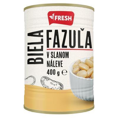 FAZUĽA BIELA V SLANOM NÁLEVE 400g / PP 240g FRESH