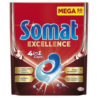 TABLETY DO UMÝVAČKY SOMAT EXCELLENCE 4IN1 50ks